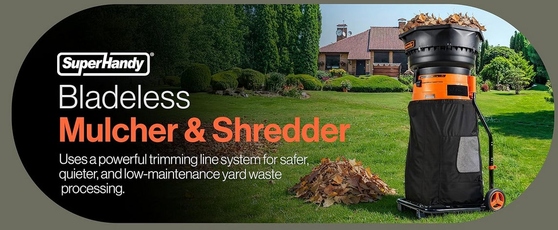 Turn Leaf Chaos into Garden Gold with an Electric Bladeless Mulcher & Shredder