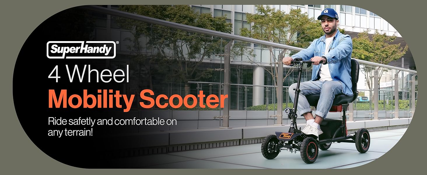 What features matter most in a 4-wheel folding mobility scooter