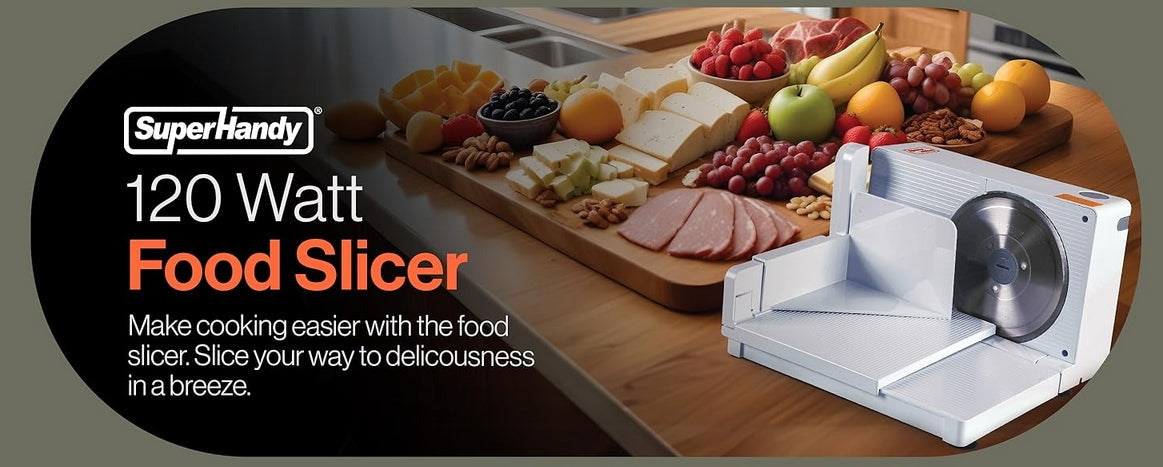 Slice Like a Pro: Why the SuperHandy Electric Food Slicer Belongs in Every Kitchen