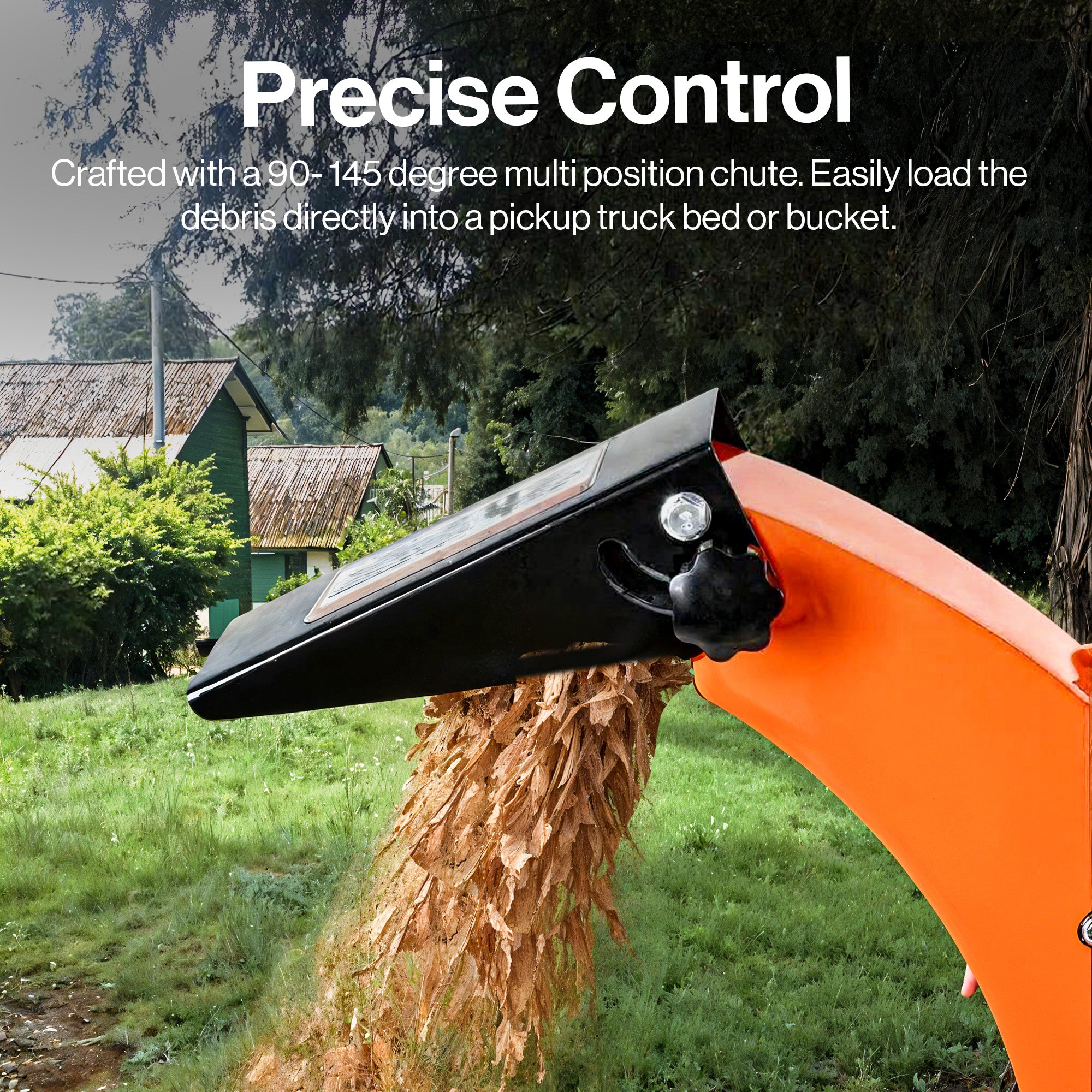 SuperHandy Mini Wood Chipper Shredder Mulcher Heavy Duty 196cc Compact Design 50mm Max Capacity