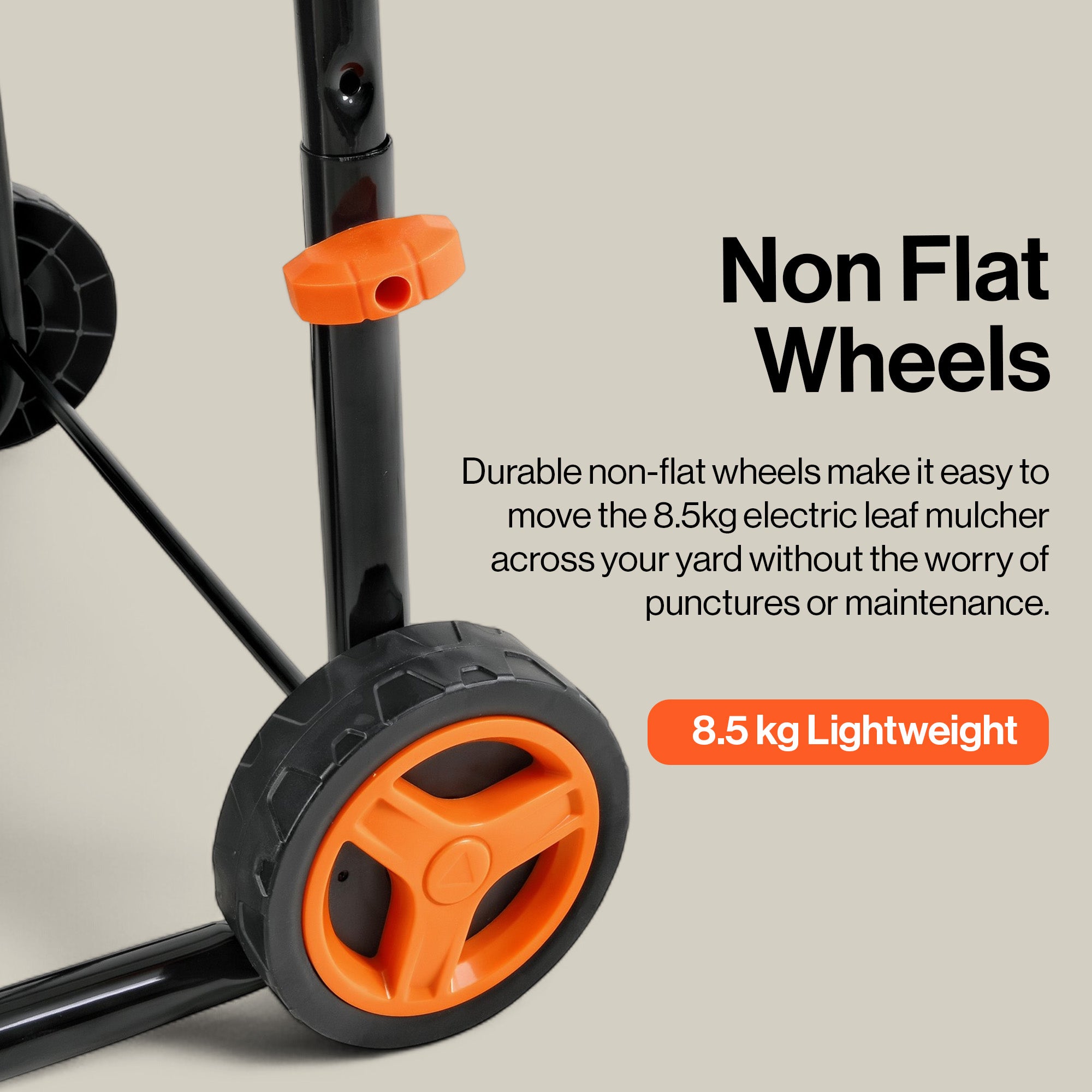 SuperHandy Electric Bladeless Mulcher & Shredder for Garden Leaves– 1800 W Motor, 50 cm Funnel, 16:1 Mulch Ratio, 80 L Collection Bag,600 cm Extension Cord,8.5 kg Lightweight Design