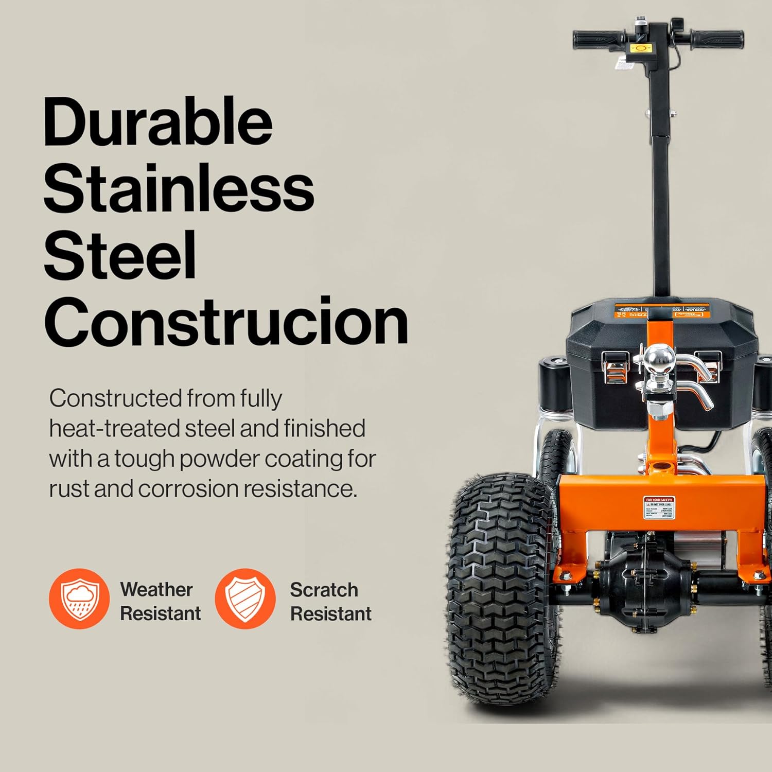 SuperHandy Electric Trailer Dolly 3600LBS Max Trailer Weight 600LB Max Tongue Weight DC 24V 800W 7Ah w/Heavy Duty Commercial 2" Ball Hitch Mount