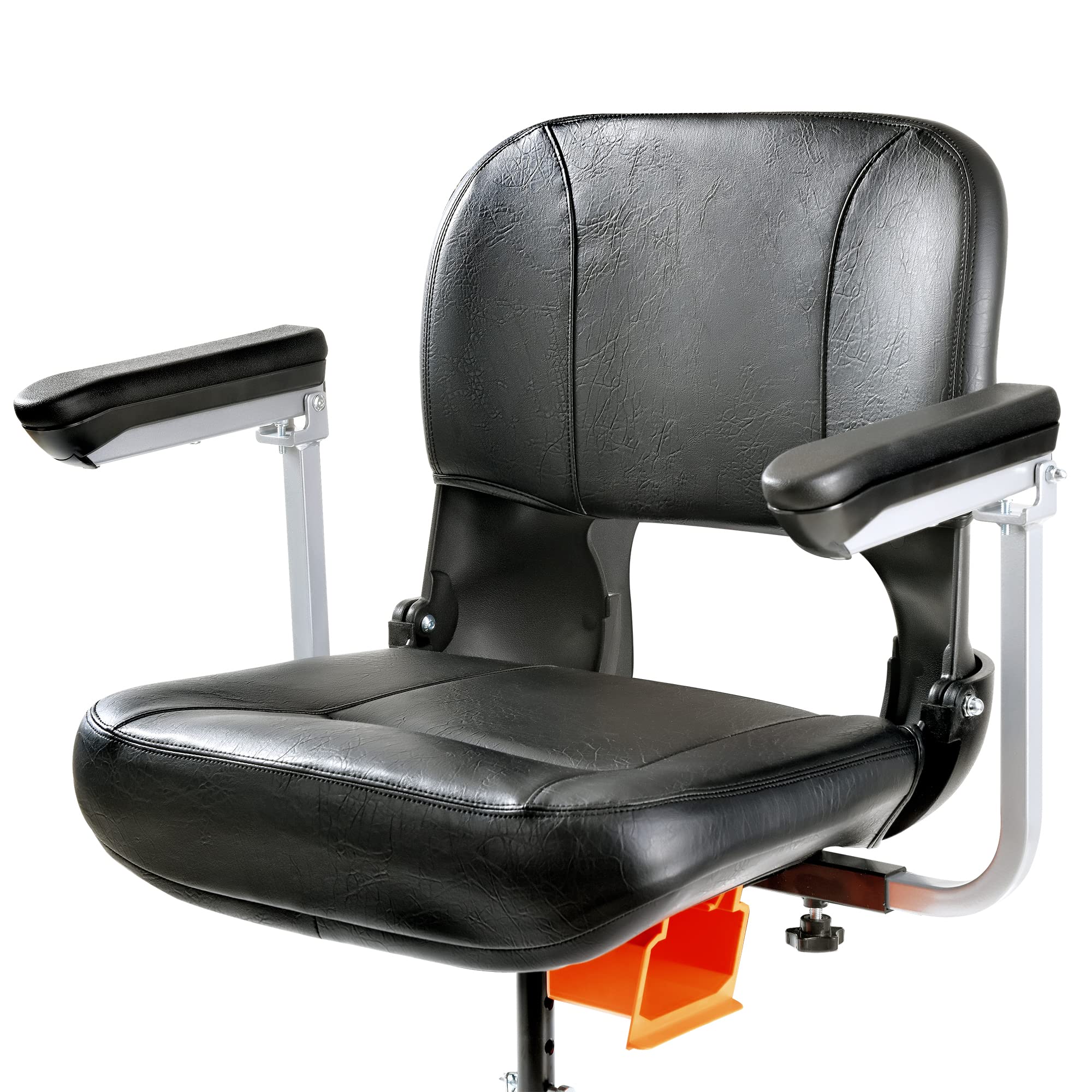 SuperHandy Upgraded Fully Padded Faux Leather Cushioned Seat, Back Rest, and Handles - For SuperHandy 3 Wheel Mobility Scooter (Seat with armrests only)