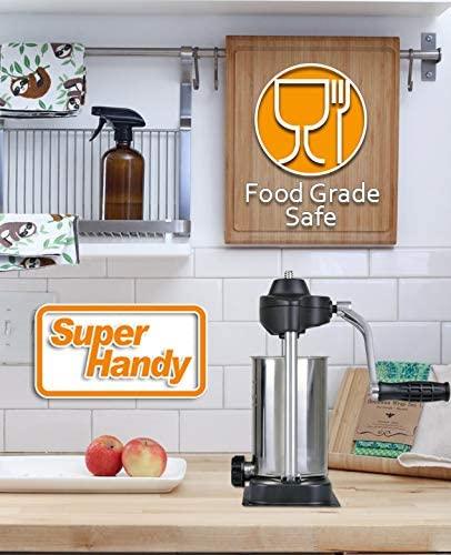 SuperHandy Sausage Stuffer 5lbs (2.2kg) - Great Circle UKHeavy Duty Commercial Sausage Stuffer/Filler is built of premium safe & sanitary Stainless Steel SUS304 body/base/cylinder (protecting from rust) - Great Circle UK