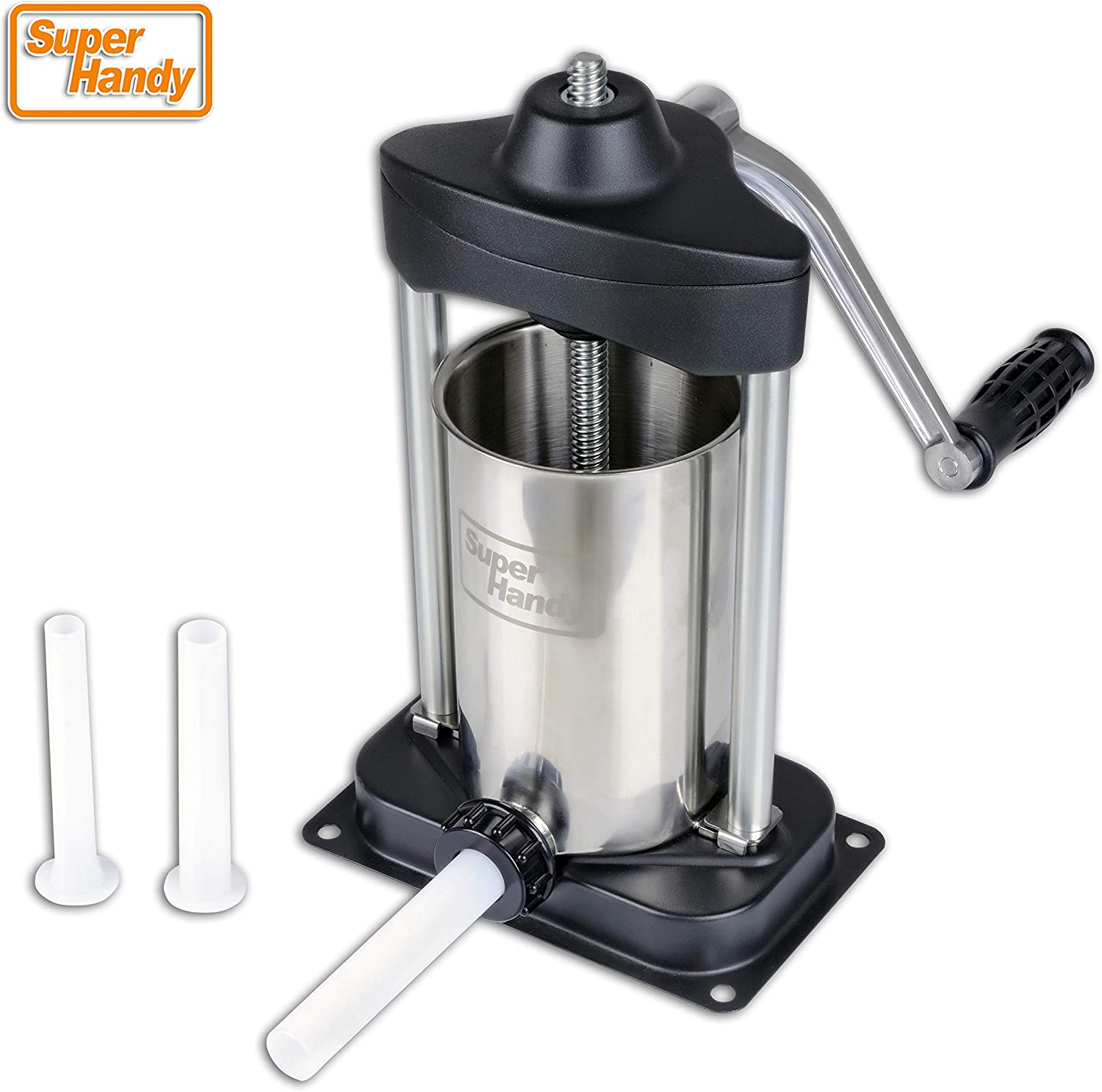 SuperHandy Sausage Stuffer 5lbs (2.2kg) - Great Circle UKHeavy Duty Commercial Sausage Stuffer/Filler is built of premium safe & sanitary Stainless Steel SUS304 body/base/cylinder (protecting from rust) - Great Circle UK