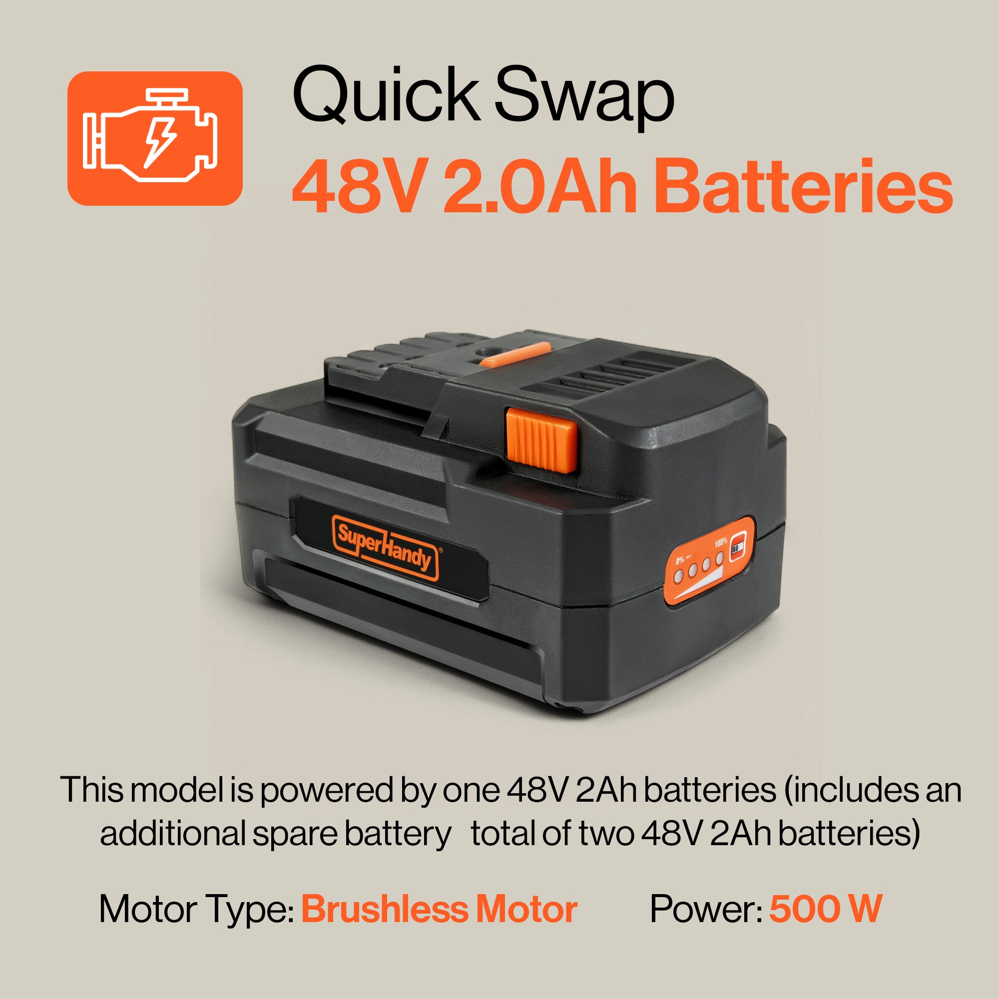 SuperHandy Electric Tugger Cart, Industrial Tow Tractor Riding Scooter - 1 Seater, 1200 kg Towing Cap, 160 kg load cap, 48V 2Ah Li-Ion Battery - For Warehouse Material & Mobility Personnel Transport