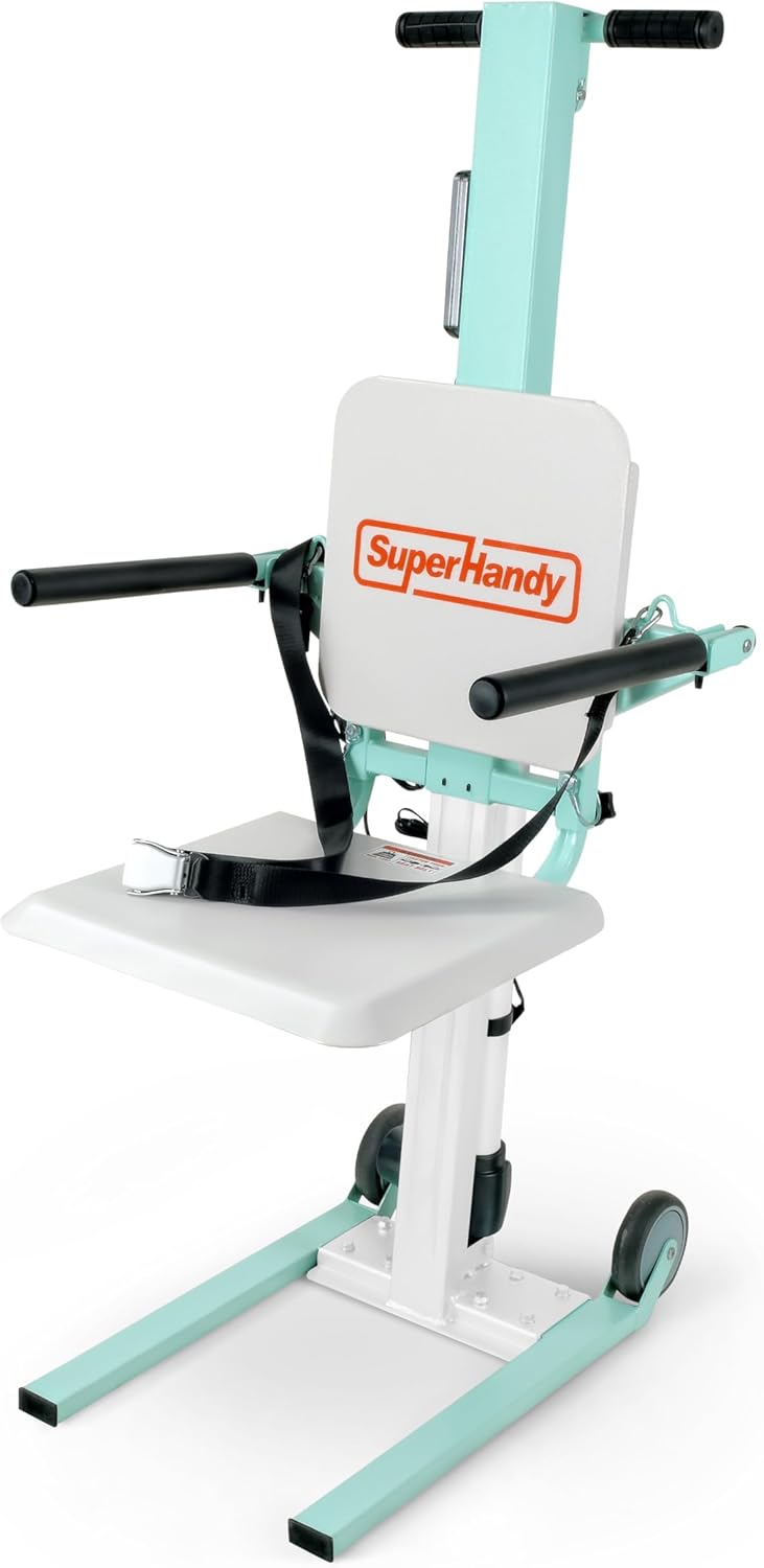 SuperHandy GoRise FC Electric Floor to Chair Lift for Seniors and People with Disabilities - 180 Kg Capacity, Seating Transfer Assistance, Magnetic Remote [Patent Pending]