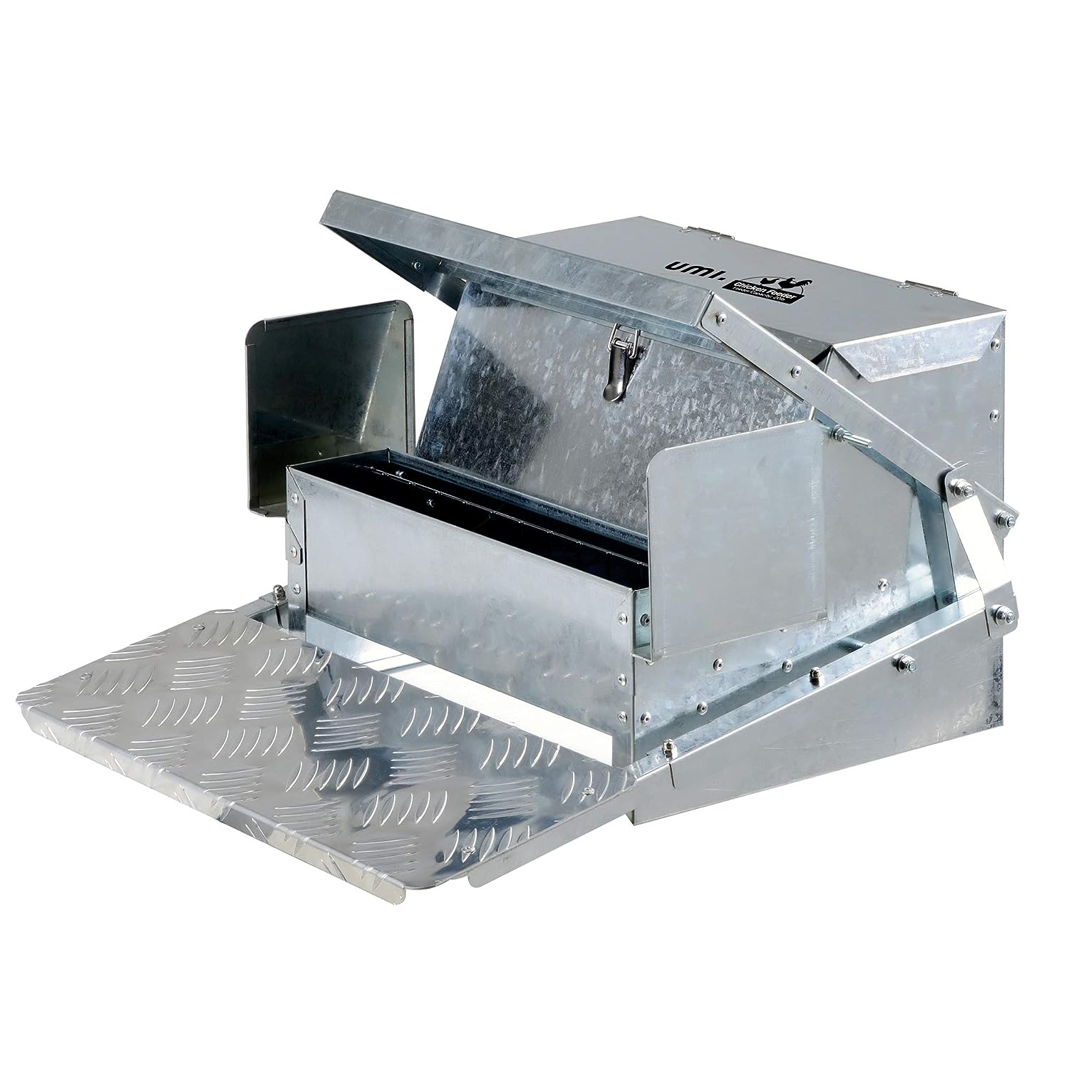 Superhandy Chicken Feeder Automatic 9kg Trough Feeds 6-12 Poultry Fowl Up to 10 Days