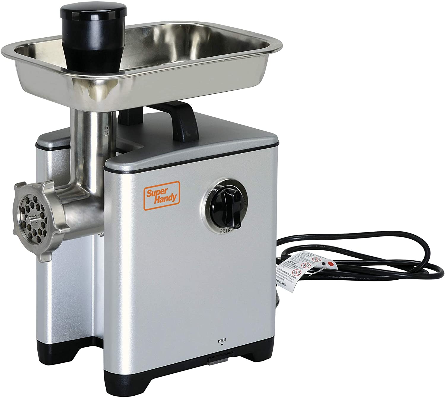 SuperHandy Meat Grinder HEAVY DUTY & EFFICIENT - Our grinder is crafted with long-lasting metal gears, Aluminum Housing stainless steel - Great Circle UK