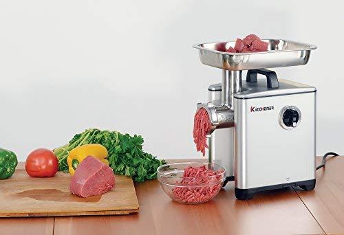 Kitchener Meat Grinder Sausage Stuffer Elite 1/2 HP 240 LBS Per/Hr 370 Watts Electric Super Heavy Duty Aluminum Body Commercial Grade Stainless Steel- Great Circle UK