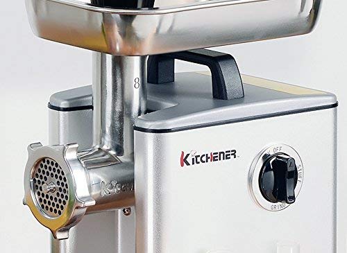 Kitchener Meat Grinder Sausage Stuffer Elite 1/2 HP 240 LBS Per/Hr 370 Watts Electric Super Heavy Duty Aluminum Body Commercial Grade Stainless Steel- Great Circle UK