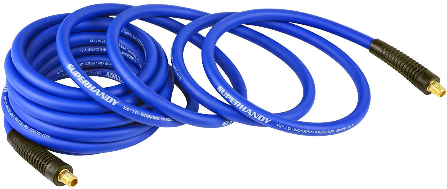 SuperHandy Air Hose 3/8" Inch x 25'OSHA, RoHS, ISO: 9001, 14001, CNAS, SQC, IAF, RMA, Listed approved & certified- Great Circle UK