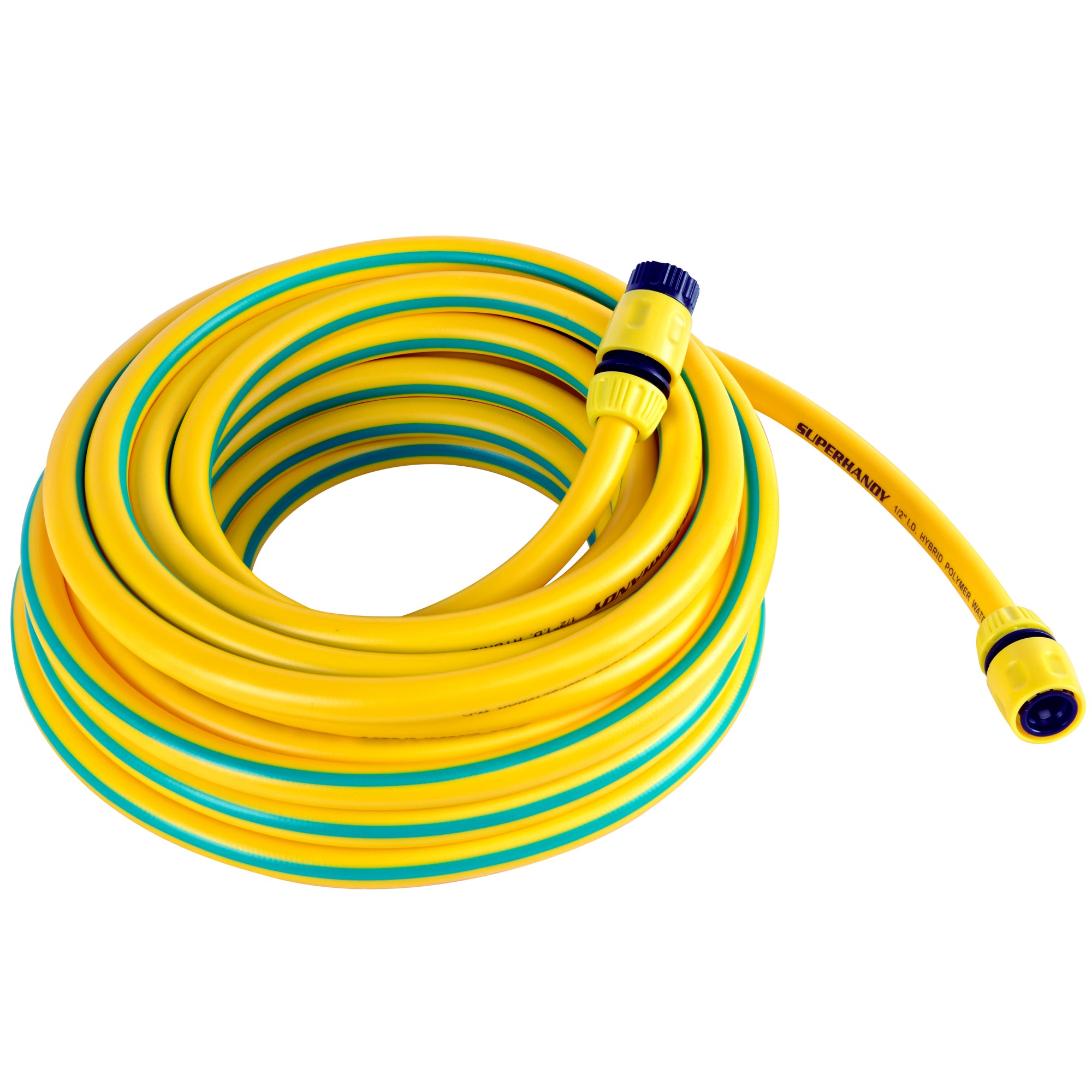 SuperHandy Garden Water Hose 13mm x 15m Heavy Duty Commercial Grade Ultra Flex Hybrid Polymer Hose, Max Pressure 150 PSI/10 BAR with 3/4" Plastic Connector